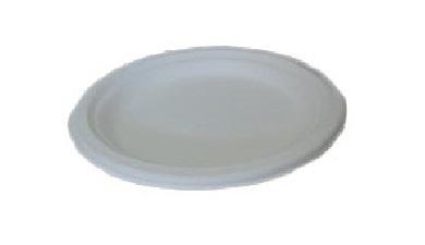 צלחת חד פעמית 9'' גדולה מתכלה,  50 יחידות, אקולוגי
