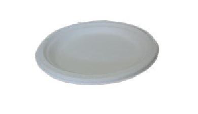 צלחת חד פעמית 7'' קטנה מתכלה,  50 יחידות, אקולוגי