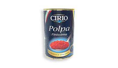 עגבניות מקולפות
400 גרם CIRIO