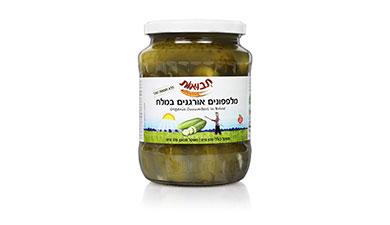 מלפפון כבוש אורגני 670 ג'-תבואות, אורגני