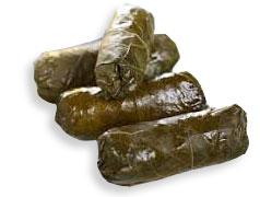 עלי גפן עם לימון 
ופלפל חריף