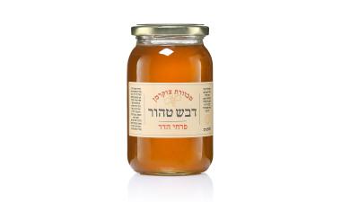 דבש טהור ממכוורת צוקרמן 500 מ"ל מפרחי הדר כשר