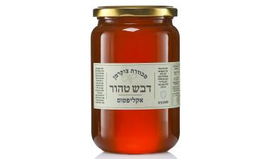 דבש טהור ממכוורת צוקרמן פרחי אקליפטוס 1 ליטר כשר