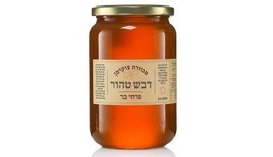 דבש טהור ממכוורת צוקרמן פרחי בר 1 ליטר כשר
